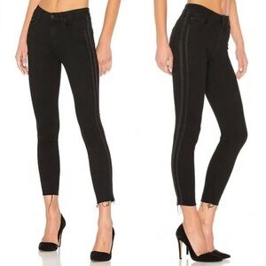 MOTHER High Waisted Looker Jeans Women’s Size 24 Guilty Party Skinny Ankle Fray